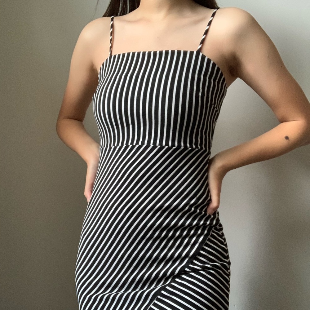 Striped Body-con Dress